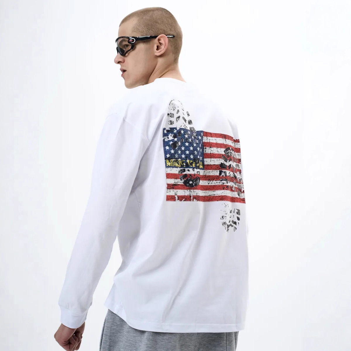 Trendy Brand Men's and Women's New Autumn and Winter Warm Y2K Letter Pattern Printed Sweatshirt Loose Casual Retro Harajuku Style Skims