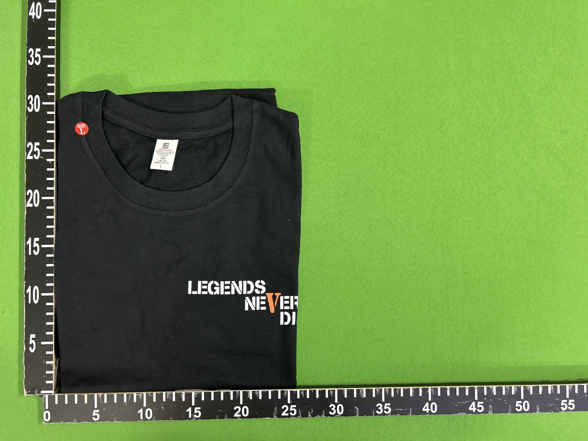 Cross-Border Export New Trendy Brand Vlone Men and Women Same Style Big V Heat Transfer Fashion Cotton Garden Collar T-Shirt Short-Sleeved T-Shirt Slimming Look