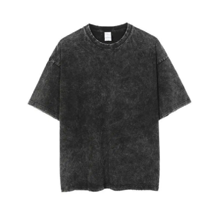 Heavy Cotton 230g Washed Old American Waste Soil Wind Short Sleeve T-shirt Men's and Women's Couple Clothes Class Clothes Solid Color Loose