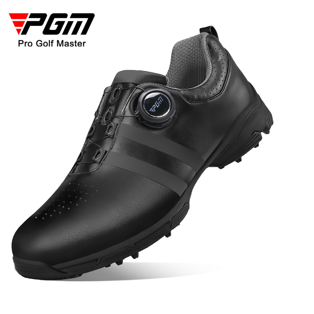 Pgm Golf Shoes Men's Waterproof Shoes Anti-Slip Swivel Buckle Black Sports Sneakers Factory Direct Sale