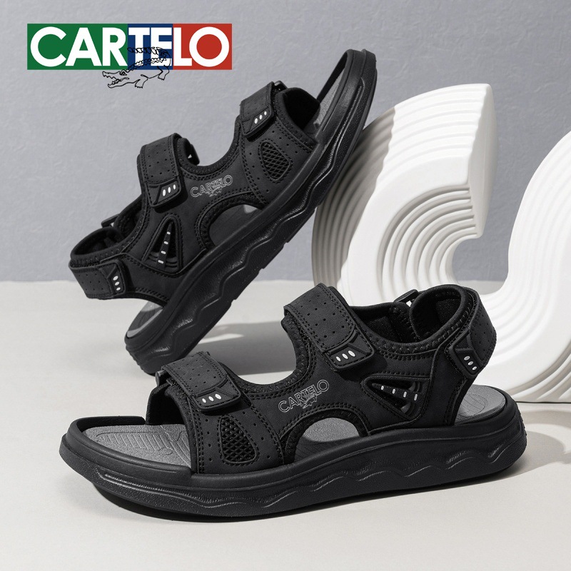 Cartiel Crocodile Sandals Men's Summer Outer Wear Lightweight Men's Shoes Outdoor Casual Sports Driving Beach Shoes Men
