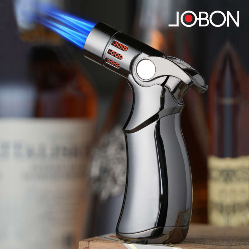 jobon Zhongbang Four-fire Desktop Straight Lighter 659 Mai Cigar Special Windproof Igniter Lighter