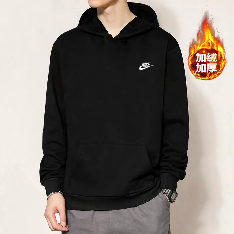 Nike Nike Hooded Sweatshirt Men's 2024 Spring New arrival Sports Windproof Jacket Casual Heattech Knitting Pullover for Men