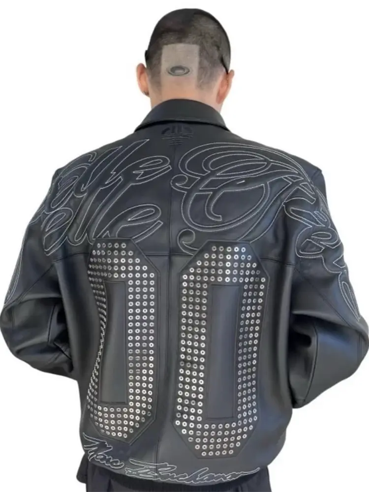 Pelle Pelle X Oopium 00 Leather Jacket Complexcon Limited Edition Heavy Embroidery Jacket