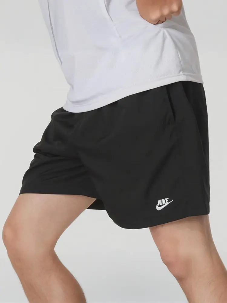 Nike Official Authentic Men's Woven Sports shorts 2025 Summer New arrival Breathable Casual Five-Quarter Pants Fn3308
