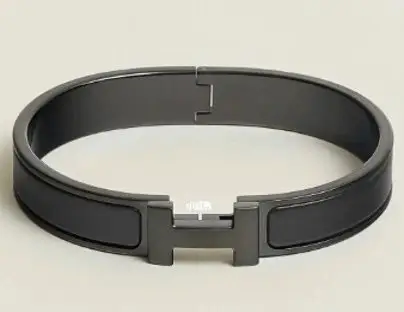 Hermes Collier de Chien bracelet gunmetal