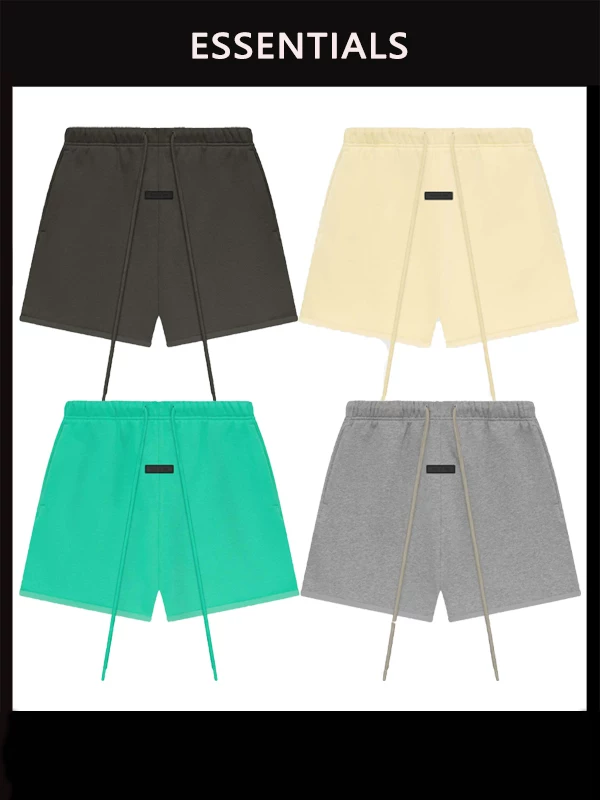 Ningbo Original Factory】Fog Kimi Essentials 24Ss Drawstring High Street Trendy Five-Point Shorts for Men