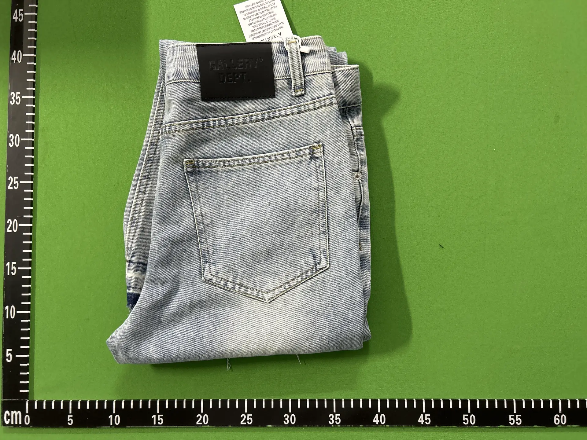 Correct Gallery Dept hand-painted ink splatter patch splicing cloth logging pants for making old washed micro flared jeans
