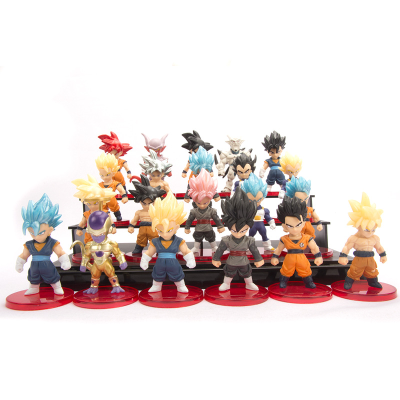 21 Dragon Ball Hand-made Q-version Monkey King Vegeta Friesha Magic Man Model Doll Cake Baking Ornaments