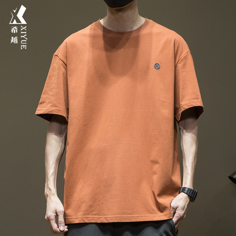 Xiyue Pure Cotton Short-sleeved T-shirt Men's Summer Loose plus size Fatty Men's Base Shirt Plus Plus Size 7XL T-shirt
