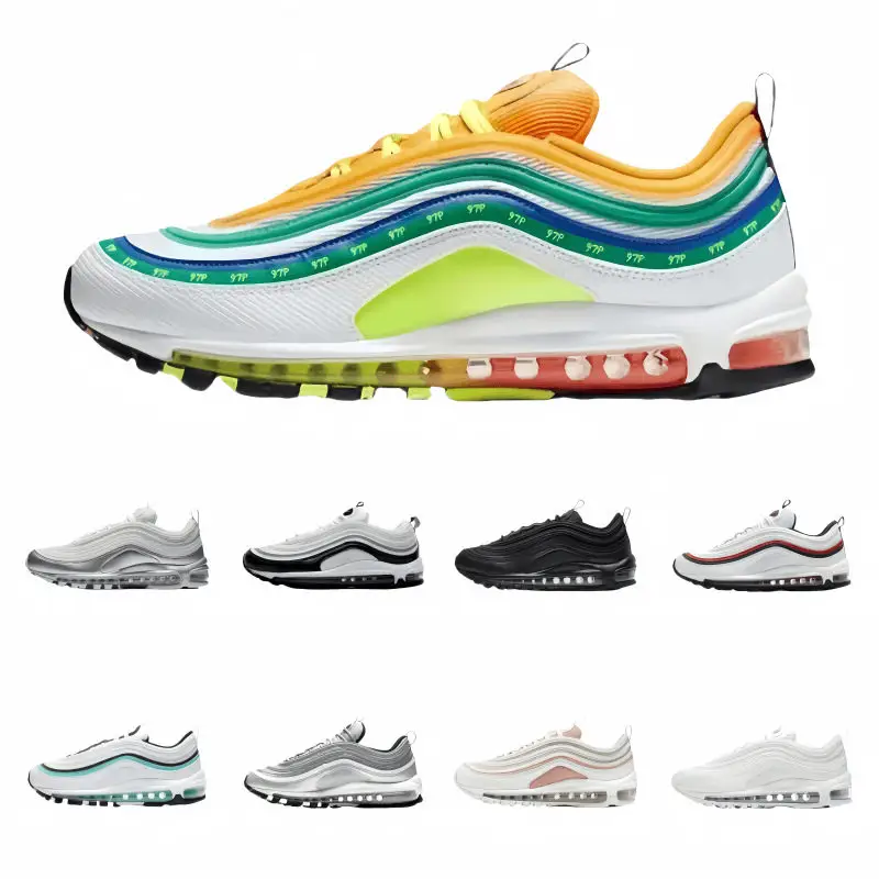 New men's sports single shoes, air cushioned shoes, women's reflective sports shoes, new running shock-absorbing shoes