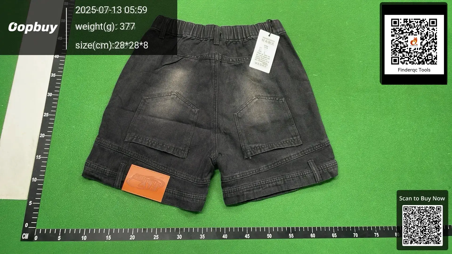American-style High Street Niche Design Sense Flip-on Denim Shorts Men's Loose Straight Mid-length Pants Puppies Handsome Anti-wear Capri Pants