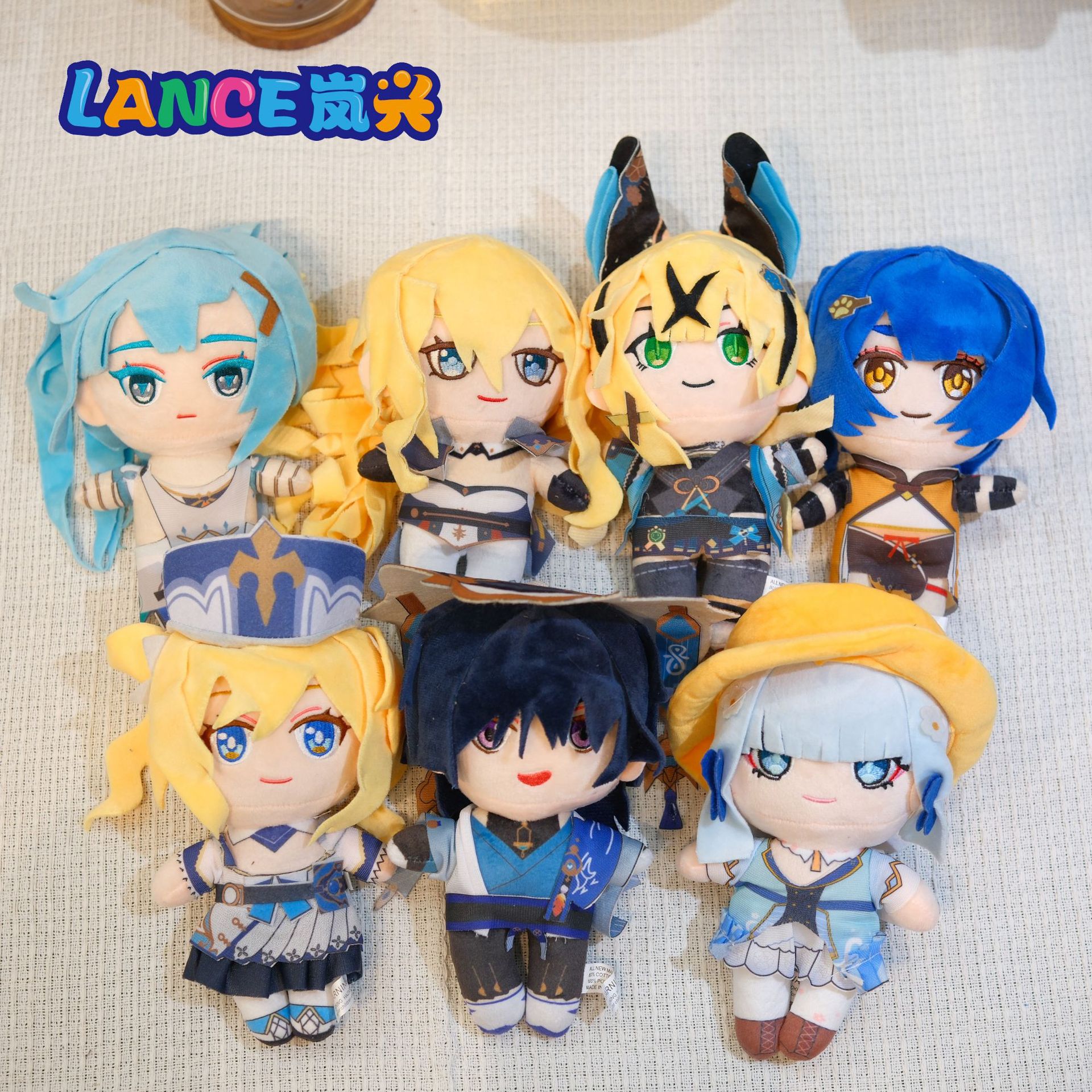 8inch Seven Genshin Impact 20cm Doll Machine Doll Stuffed Toy Cross-Border Pinduoduo Animation Game