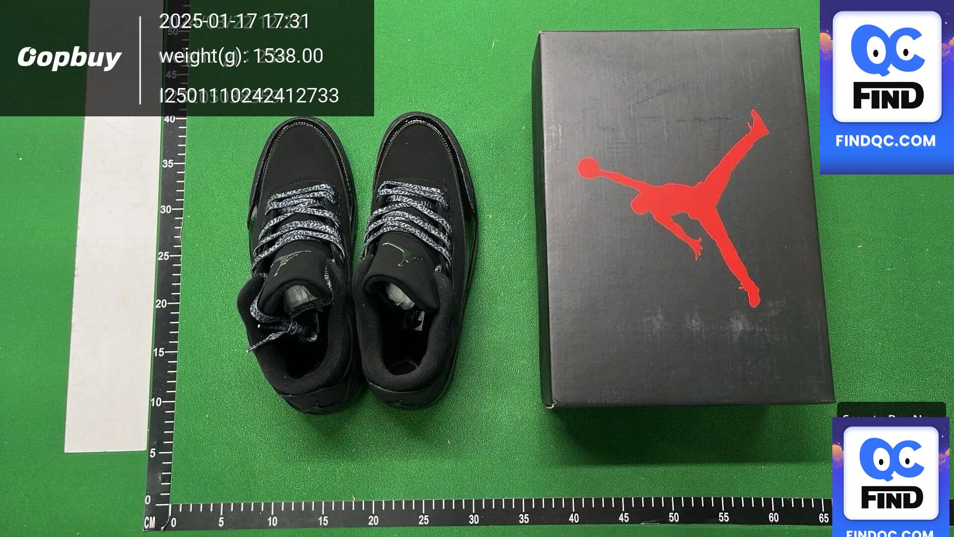 [High Quality] Aj4 Men's Shoes Black Warrior Genuine Official Website Aj3 Black Cat Casual High Top Thick Soled Sports Shoes Women's Trbottomy — QC-foto 3