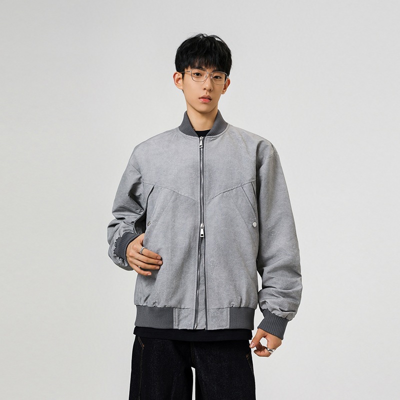 Spring and Autumn New Style Stand Collar Jacket for Men, Trendy Brand Youth Baseball Collar Coat, Fashionable Versatile Men's Clothing, Exclusive on Vipshop