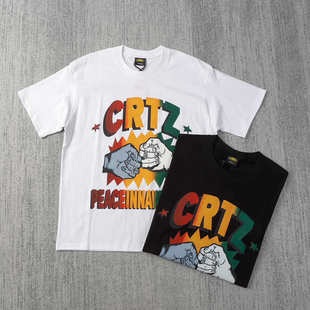 Short-Sleeved Street Style High Street European and American Style Casual Hip-Hop Trendy Unisex Trendy Brand Couple Half-Sleeved T-Shirt