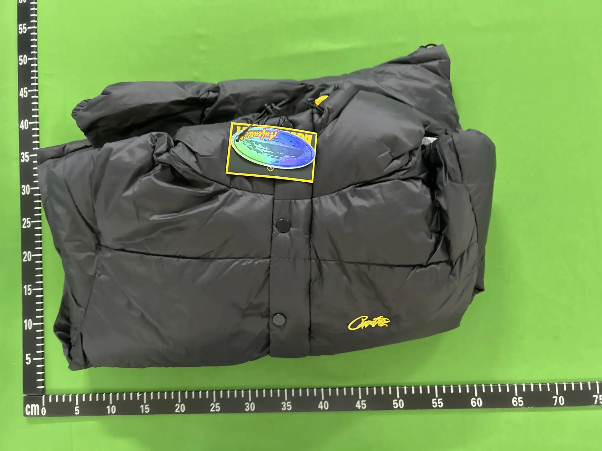 Corteiz Puffer Jacket Black