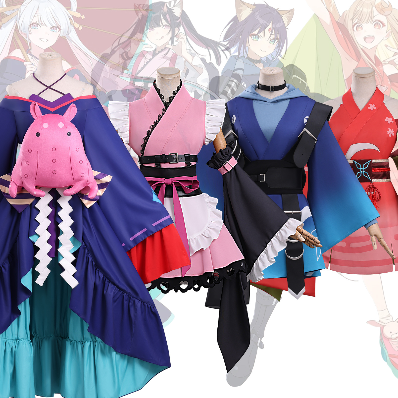 Yimeng Super Time Travel Kaguya Princess Cos Yuyu Sakihata Tsukimi Yachiyo 2D Anime Cosplay