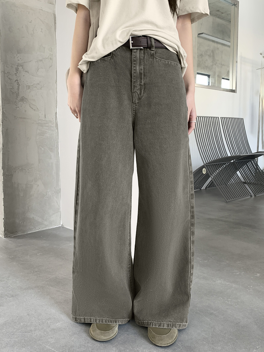 Love and Nancy Thirteen Lines 2026 Spring/Summer High-Waisted Vintage Washed Pure Cotton Loose Wide-Leg Jeans for Women 03971