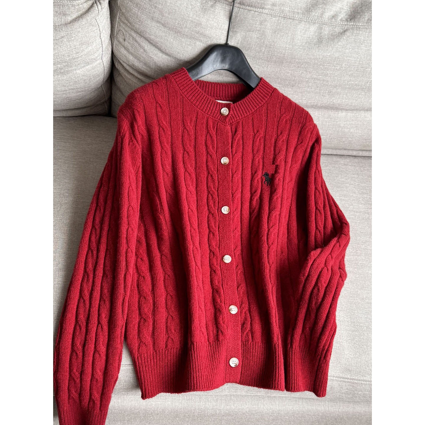 2025 Winter New Style Wool Age-Reducing Retro Cable Knit Cardigan Sweater for Women Wholesale H01Ds51723