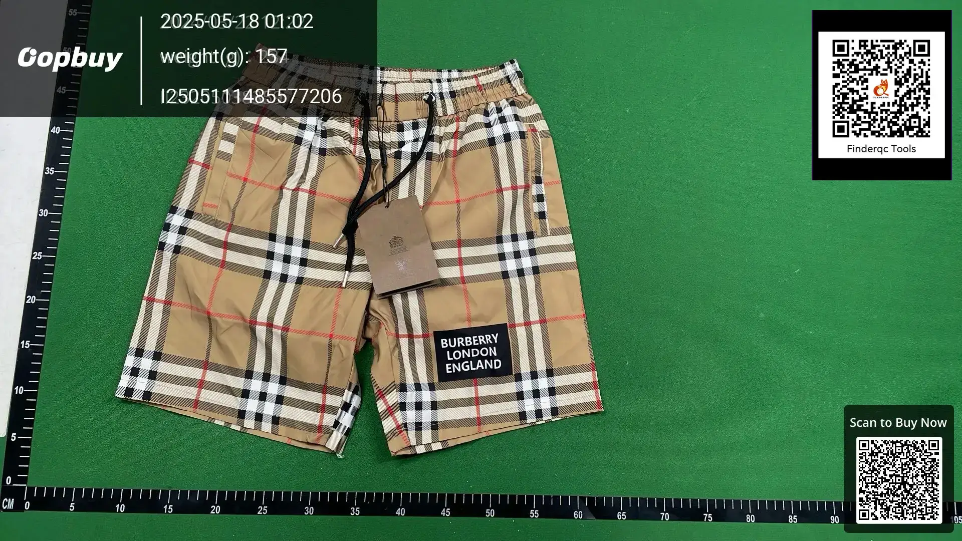 Burberry London England Checkered Shorts