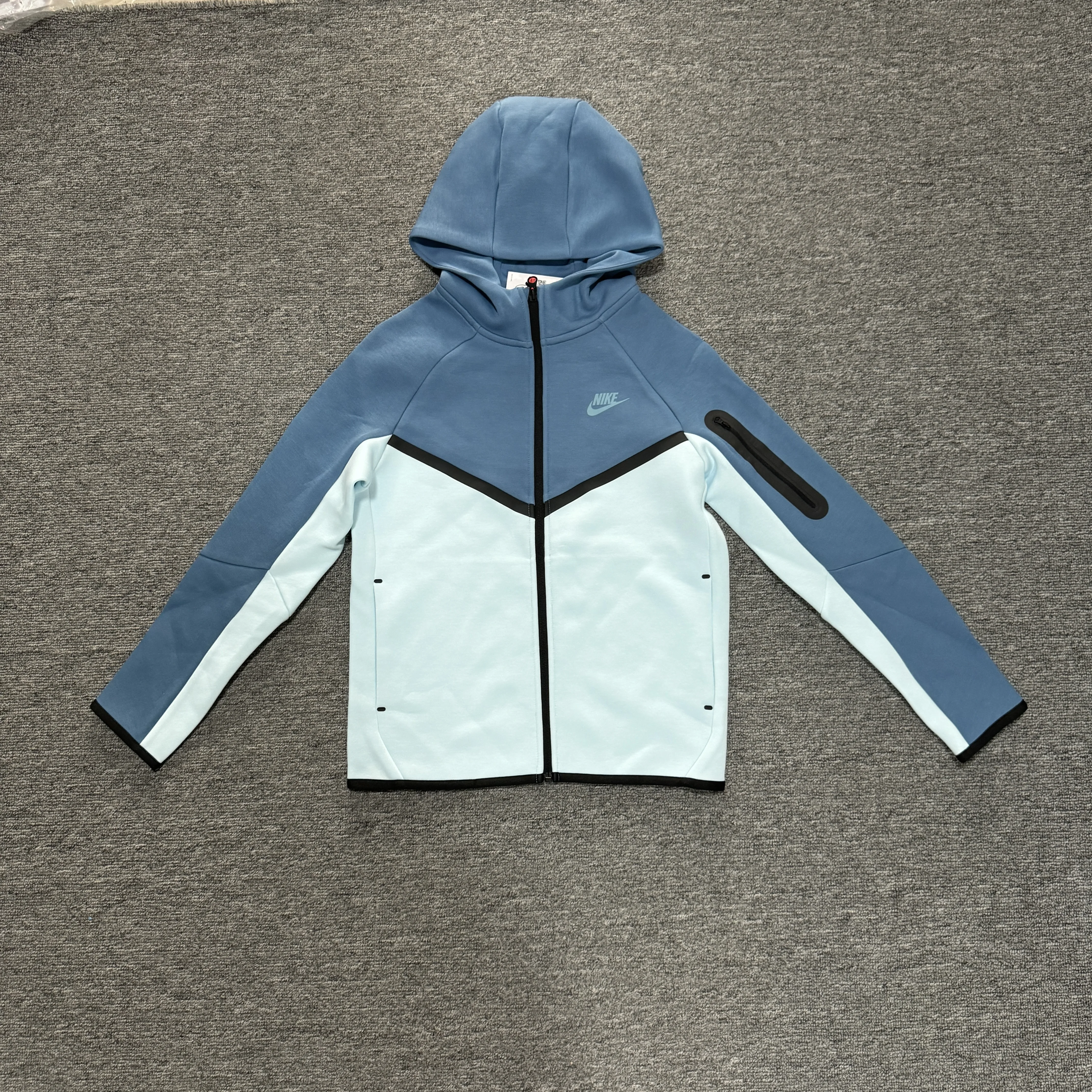 Nike Tech Fleece Sports and Leisure Patchwork Jacket for Boys and Girls Hv5867-474