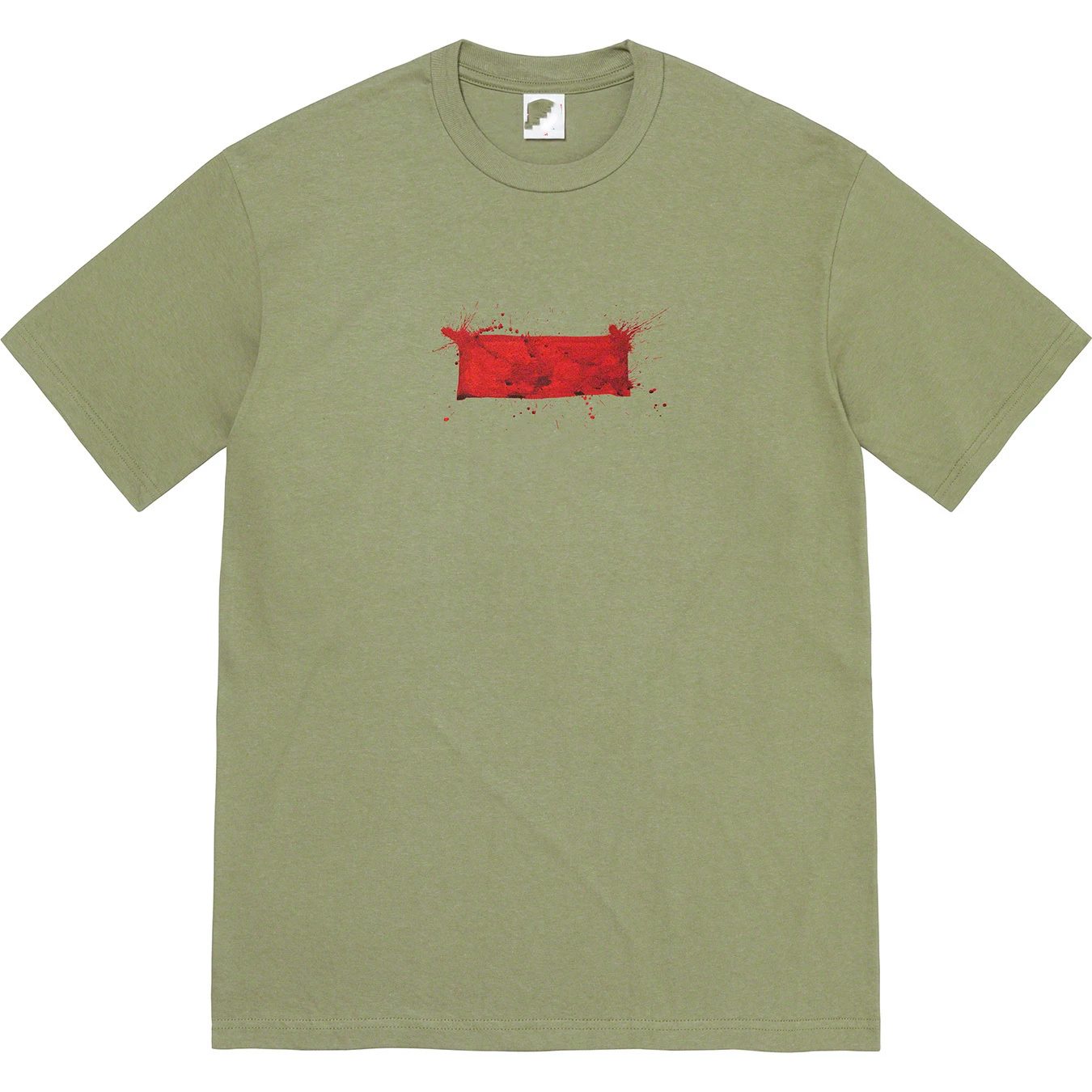 SS22 Ralph Steadman Box Logo Tee Round Neck Paint Printed Short Sleeve T-shirt for Men and Women