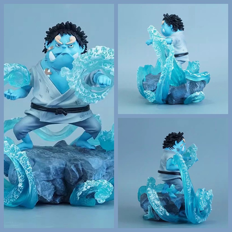 One Piece Dx Childhood Jinbe Wave Scene Trendy Desktop Car Model Ornament Anime Figure Wholesale