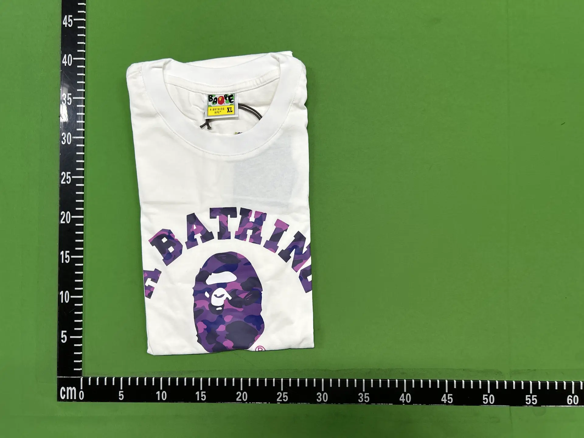 A Bathing Ape Purple Camo Logo T-Shirt
