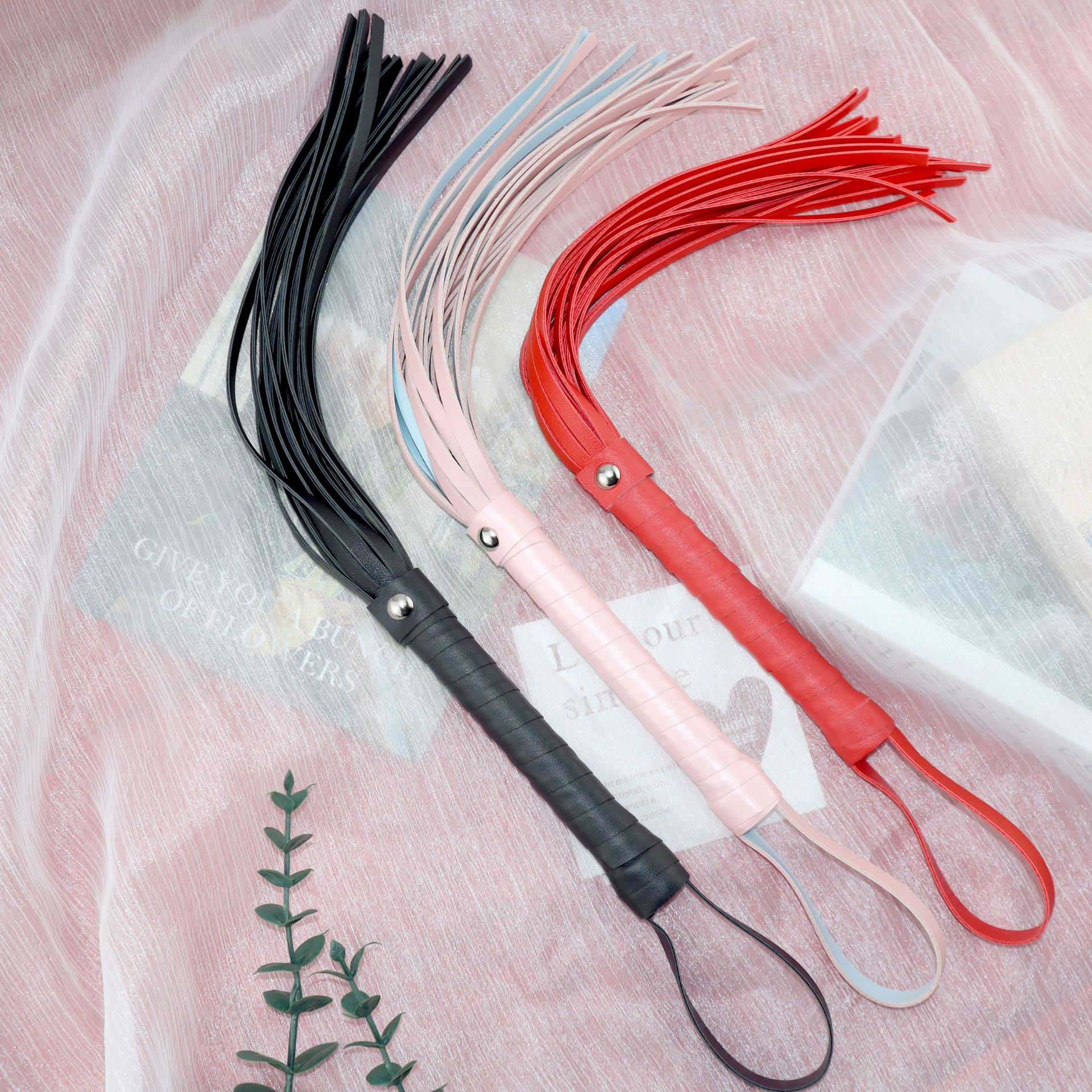 Sex Toys Sm Macaron Leather Whip Female Slave Punishment Training Small Whip Spanking Props Dropshipping
