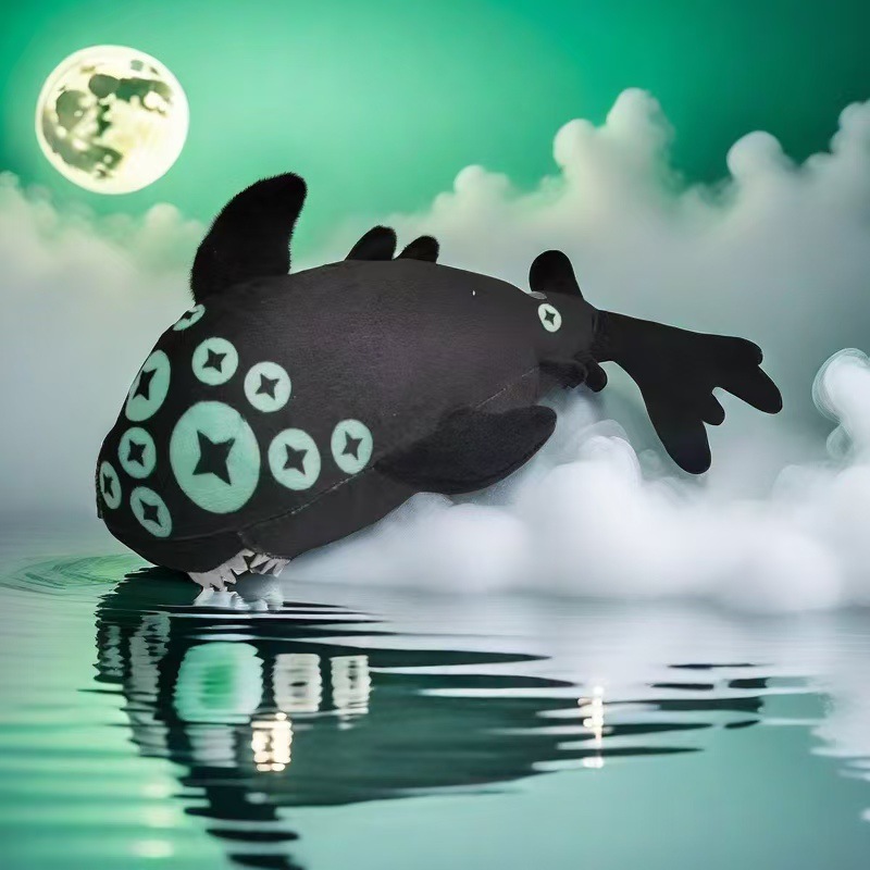Cross-border New Product roblox Pressure eyefestation plush Game Multi-eye Fish Plush Doll