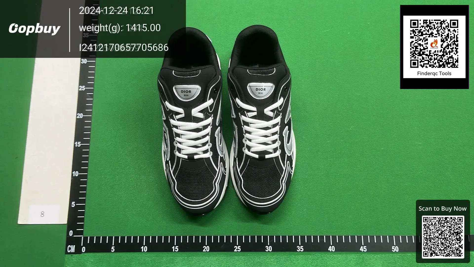 Dior B30 Black White Men's Sneakers