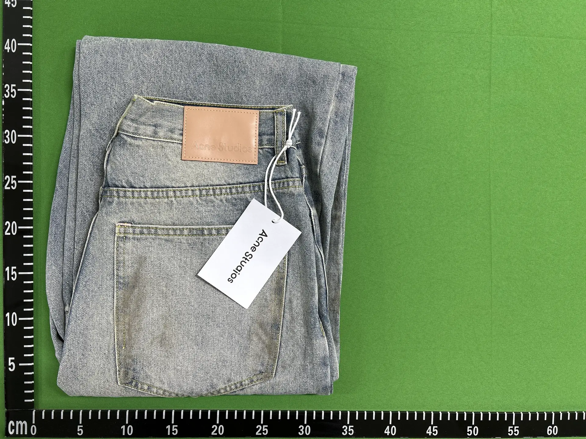 AC Classic Unisex Fading and Dyeing Wide Legs Dirty Pants Mud Stained Jeans