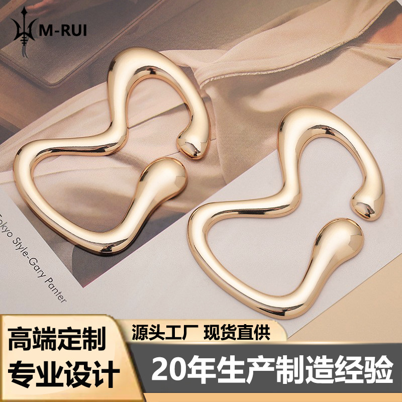 Zinc alloy high-grade belt buckle texture buckle decorative belt buckle adjustable design special-shaped coat matching jewelry