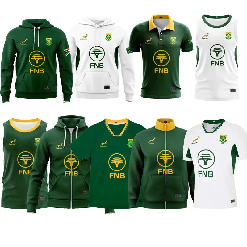 2025 NRL South African men's hoodie short sleeved POLO round neck children's clothing POLO round neck vest rugby shirt