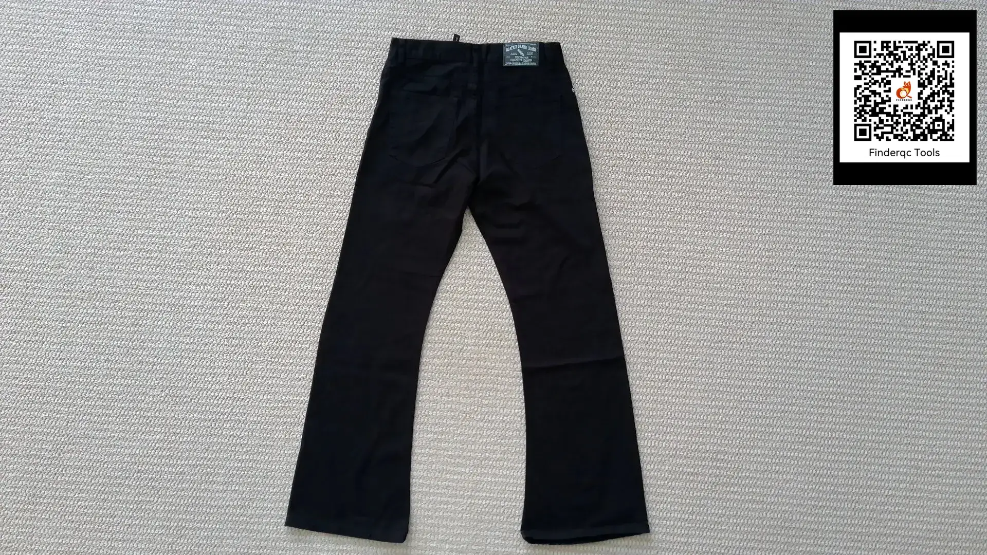 Blaexit Paris Bootcut Black Curved Hem Flared Jeans American Retro Distressed Slimming Straight Pants