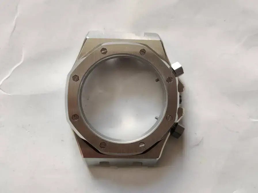Watch Case Stainless Steel Octagonal Bezel
