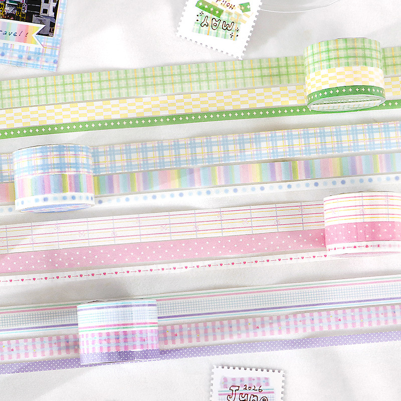 Letter Lover Washi Tape Set Spring Wildness Prelude Series Simple Fresh Basic Strip Collage Decoration