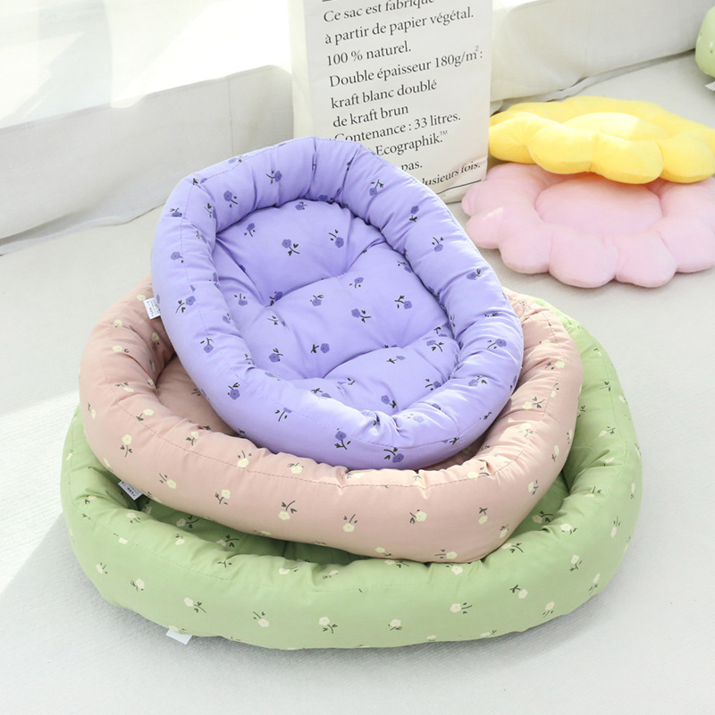 Spring new kennel high-looking preferred home textile skin-friendly comfortable high-elastic thickened cat nest puppy sleeping nest mat cat nest