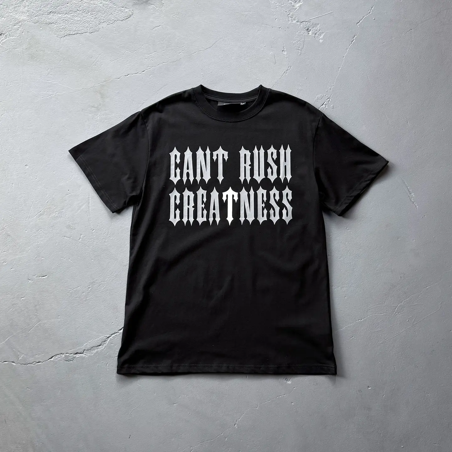 Drill style British street hip-hop letter printed short sleeved t-shirt men's trendy brand Central Cee same top