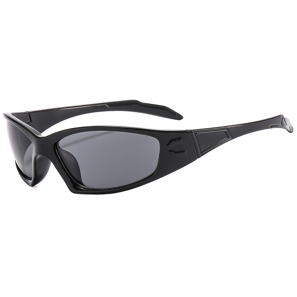 Retro Futuristic Big Frame Aviator Face Covering Sunglasses ins Cyber Celebrity Street Photograph Y2K Sunglasses Hot Girl Fashionable Men