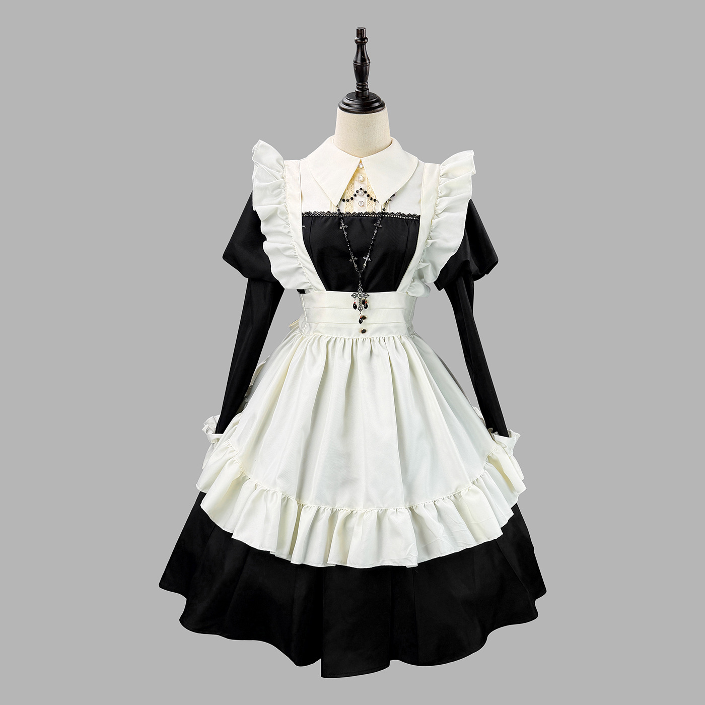New Japanese-Style Black and White Traditional Maid Outfit Cos Maid Costume Lolita Performance Outfit Akihabara Coffee Maid