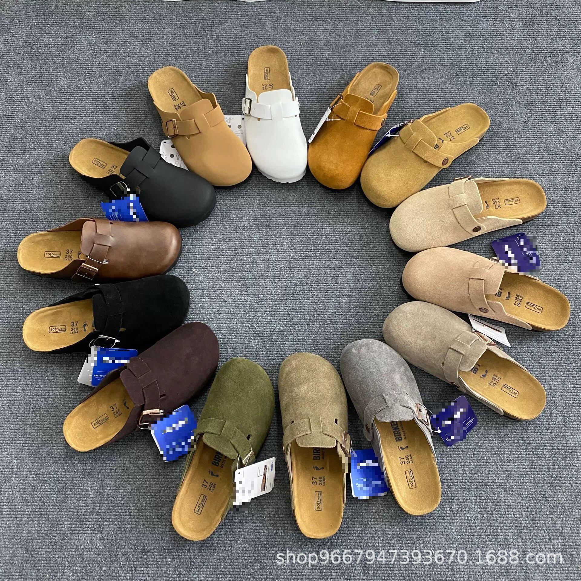Genuine Leather Birkenstock Shoes for Men and Women, Cork Leather Fishing Birkenstock Clogs, Summer Outdoor Sandals, Thick-Soled Shoes QC-foto från 1688 på Qualit.ly