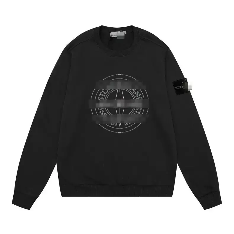 Stone Island black crewneck sweater