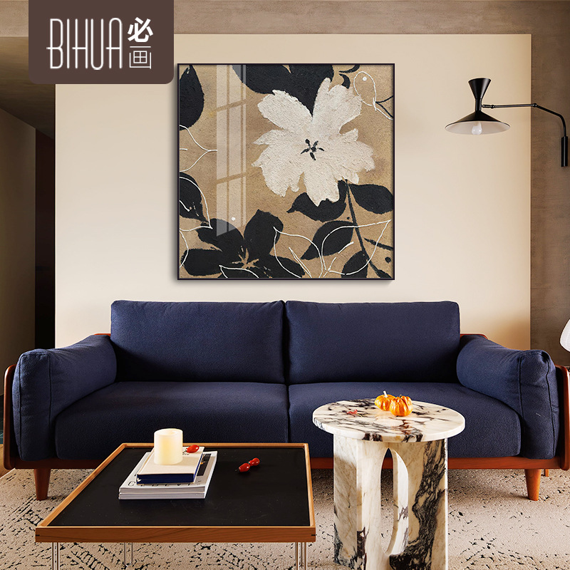 Abstract Hotel Living Room Decorative Painting, Floral Wall Art, Homestay Decorative Painting, Light Luxury High-End Feel, Export Cross-Border Customization