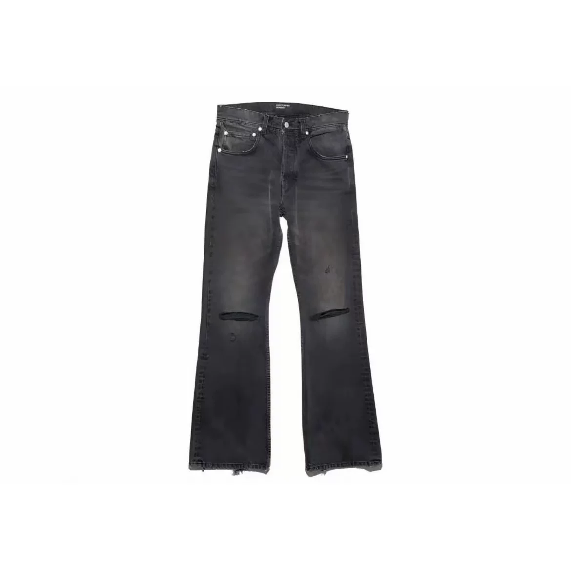ERD 25ss Melancholic Rich Second Generation Knife Cut Hole Hand drawn Washed Old Jeans Pants
