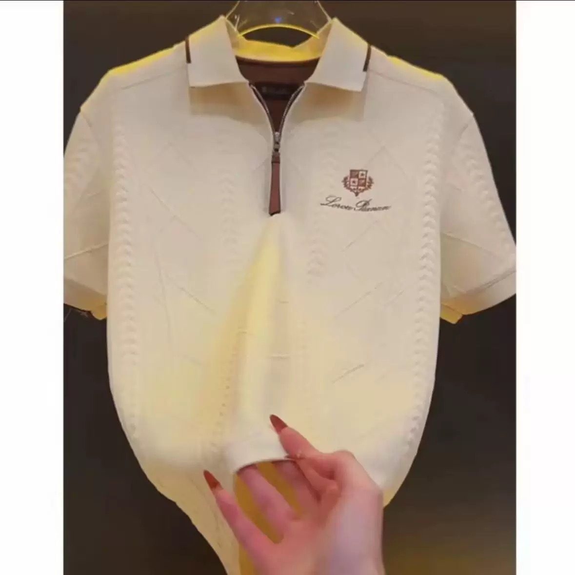 High-End Simple European-Style Men's Fashionable Old Money Style Casual Short-Sleeve Polo Shirt, New Summer Short-Sleeve T-Shirt
