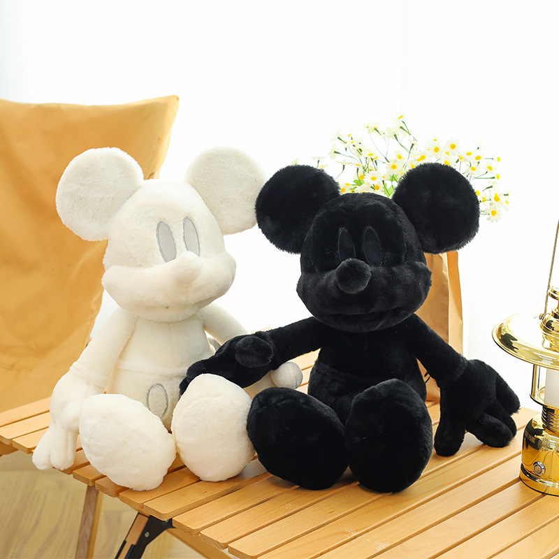 Sam's White Mickey Ornament Trendy Cute Mouse Stuffed Toy Doll Handmade Birthday Gift Doll
