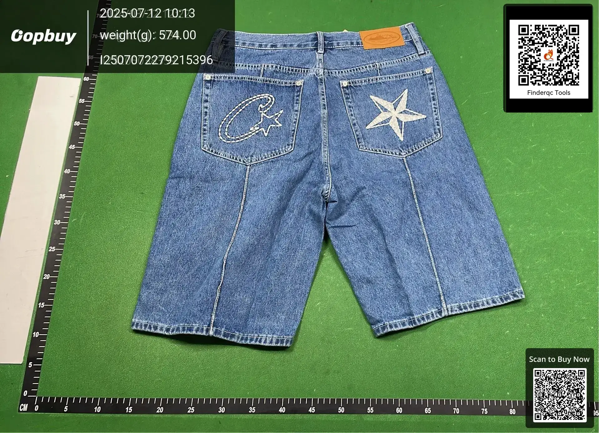 Cross-border American fashion broken planet star LOGO embroidery men's and women's casual straight Denim trousers