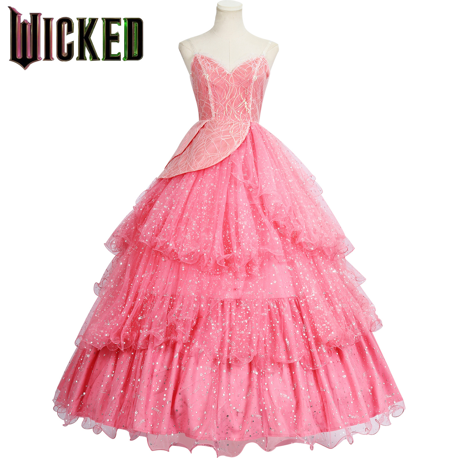 Wicked Witch Cosplay Costume the Wizard of oz Prequel Glinda Pink Dress Cosplay Halloween Costume